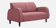 Kortes Velvet 2 Seater Sofa In Dusky Rose Colour