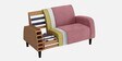 Kortes Velvet 2 Seater Sofa In Dusky Rose Colour