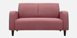 Kortes Velvet 2 Seater Sofa In Dusky Rose Colour