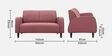 Kortes Velvet 2 Seater Sofa In Dusky Rose Colour