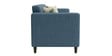 Kosmo Carlos 3 Seater Sofa In Blue Color Kosmo Carlos 3 Seater Sofa In Blue Color