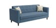 Kosmo Carlos 3 Seater Sofa In Blue Color Kosmo Carlos 3 Seater Sofa In Blue Color