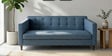 Kosmo Carlos 3 Seater Sofa In Blue Color Kosmo Carlos 3 Seater Sofa In Blue Color