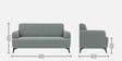 Kosmo Datsun 2 Seater Sofa In Sage Grey Colour
