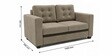 Kosmo Montessa 2 Seater Sofa In Beige Color