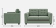 Kosmo Montessa 2 Seater Sofa In Green Color Kosmo Montessa 2 Seater Sofa In Green Color