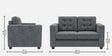 Kosmo Montessa 2 Seater Sofa In Grey Color Kosmo Montessa 2 Seater Sofa In Grey Color