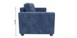 Kosmo Montessa 3 Seater Sofa In Blue Color