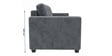 Kosmo Montessa 3 Seater Sofa In Grey Color