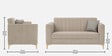 Kosmo Zenith 2 Seater Sofa In Beige Color Kosmo Zenith 2 Seater Sofa In Beige Color