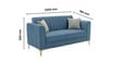 Kosmo Zenith 2 Seater Sofa In Blue Color