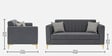 Kosmo Zenith 2 Seater Sofa In Grey Color Kosmo Zenith 2 Seater Sofa In Grey Color