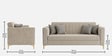 Kosmo Zenith 3 Seater Sofa In Beige Color Kosmo Zenith 3 Seater Sofa In Beige Color