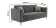 Kosmo Zenith 3 Seater Sofa In Grey Color
