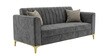 Kosmo Zenith 3 Seater Sofa In Grey Color