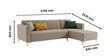 Kosmo Zenith LHS Sofa In Beige Color