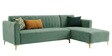 Kosmo Zenith LHS Sofa In Green Color