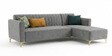 Kosmo Zenith LHS Sofa In Grey Color