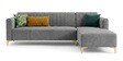 Kosmo Zenith LHS Sofa In Grey Color