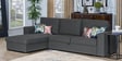 Kowloon RHS 3 Seater Sectional Sofa with Storage in Grey Colour