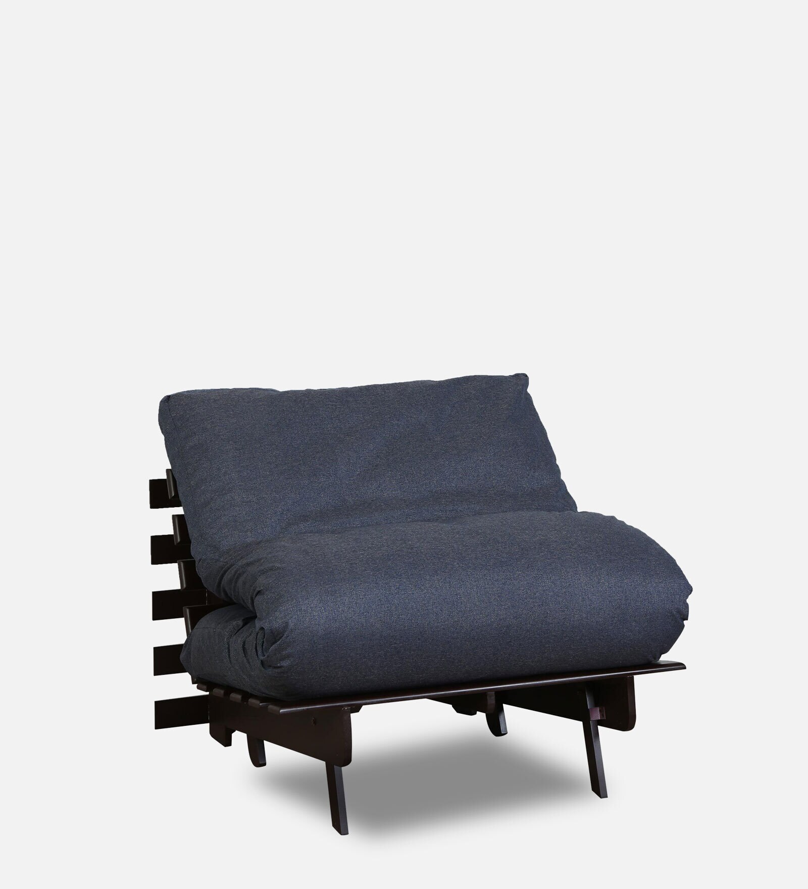 Buy Kobe Single Futon Sofa Cum Bed With Mattress In Spruce Blue Colour
