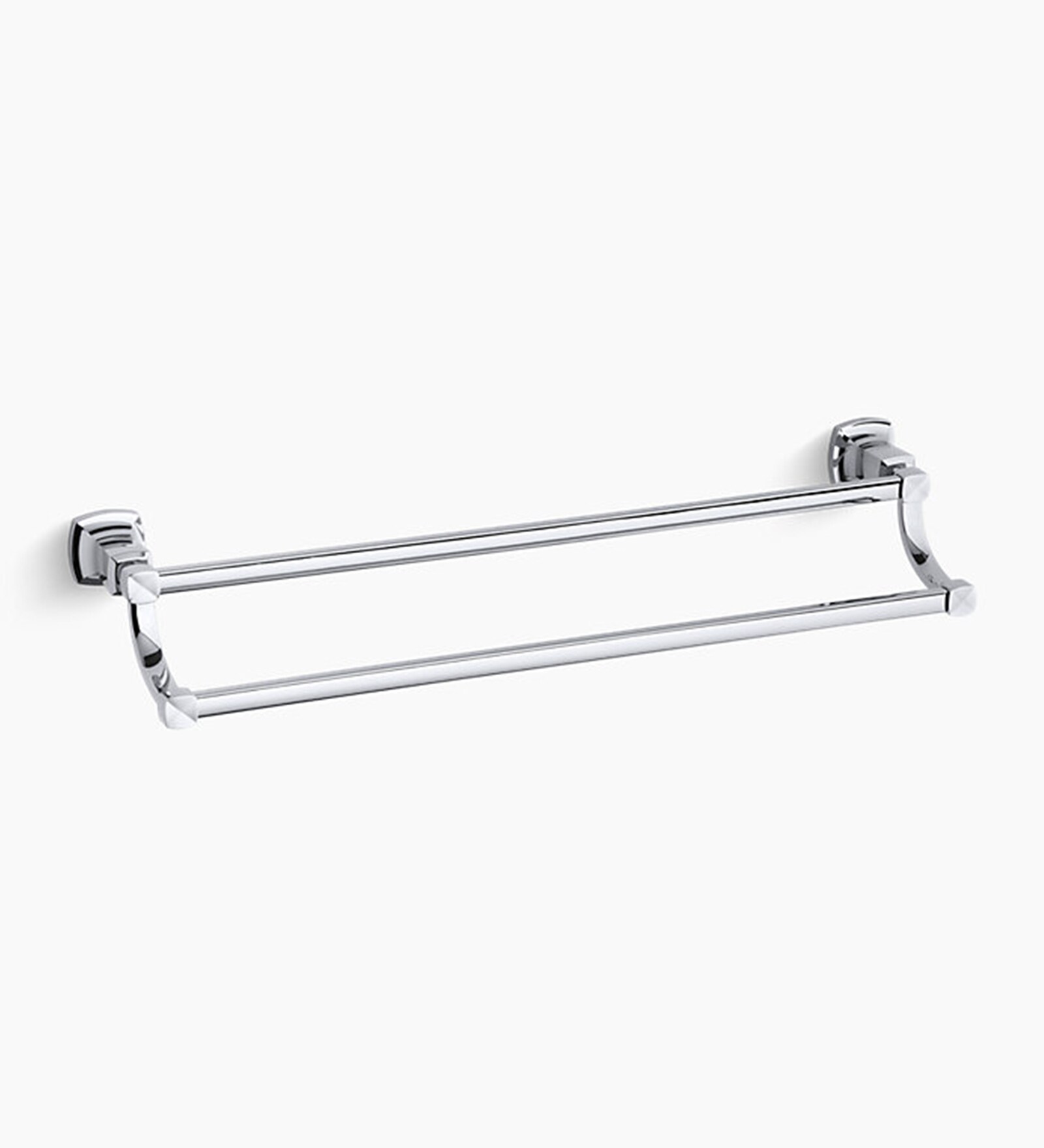 Buy Kohler Silver Stainless Steel Margaux Double Towel Bar Online