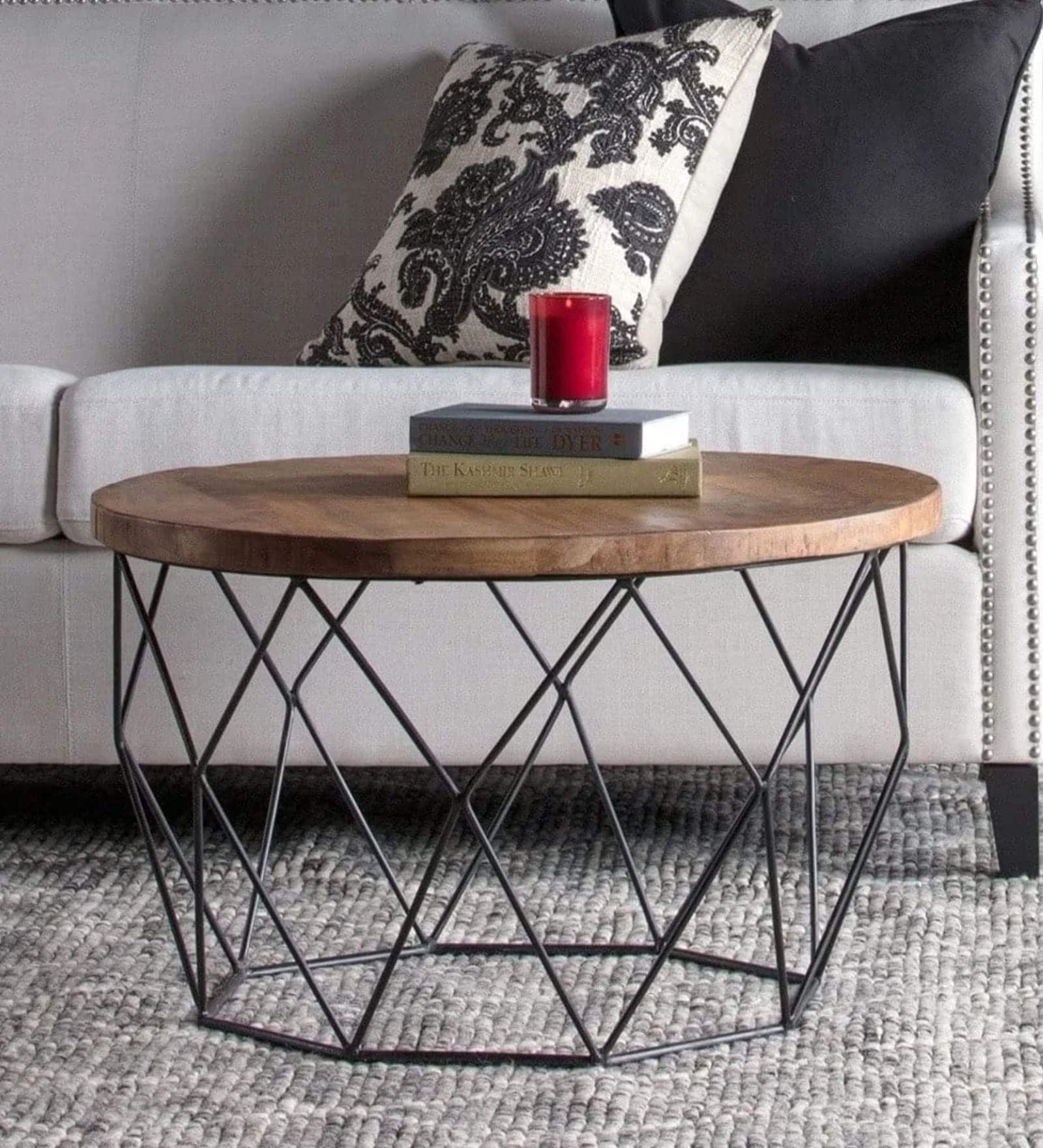 Kolo Center Table In Natural Light Brown Finish Kolo Center Table In Natural Light Brown Finish