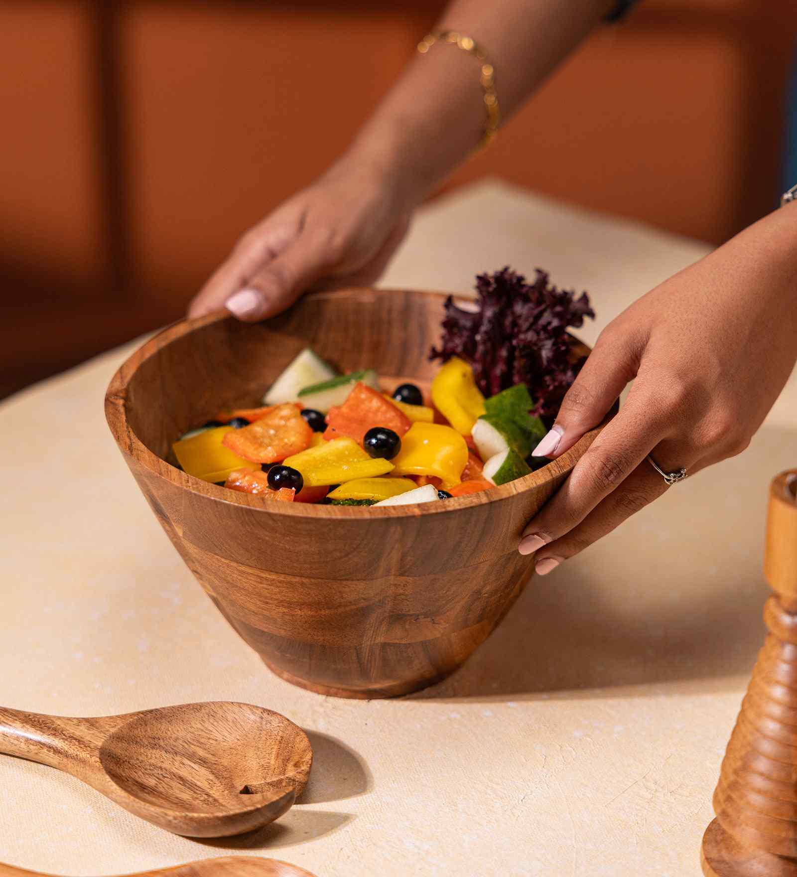 Kosha Acacia Wood Multipurpose Bowl (Small)