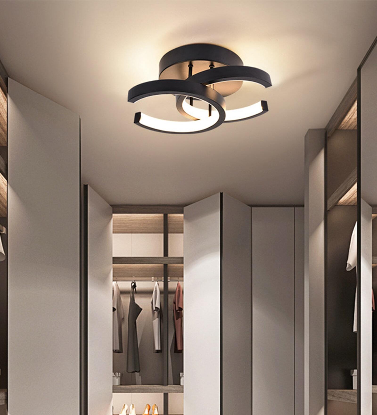 Kosher Black Metal LED Ceiling Lights