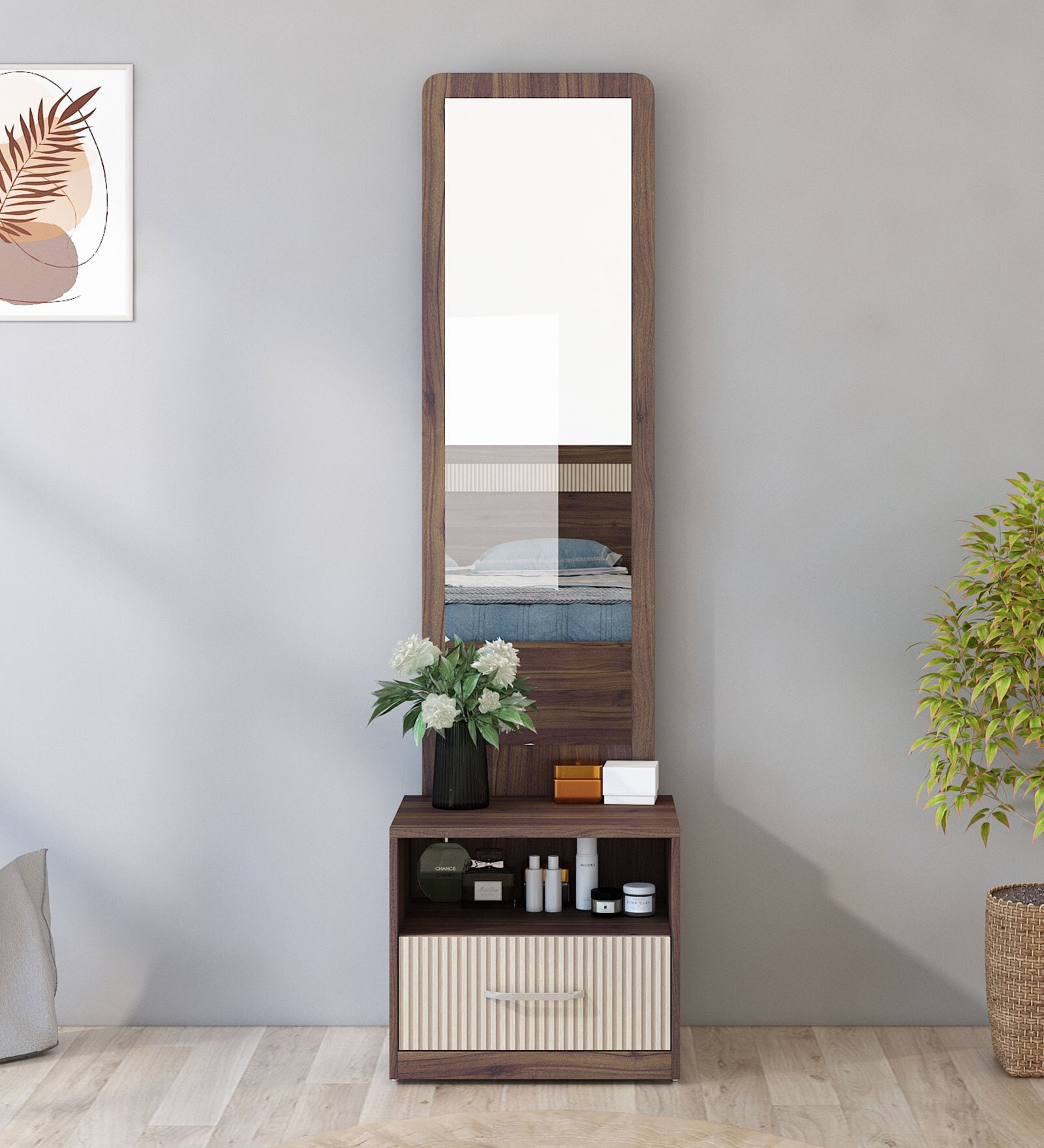 Kosmo Kia Dresser In Lyon Walnut Finish