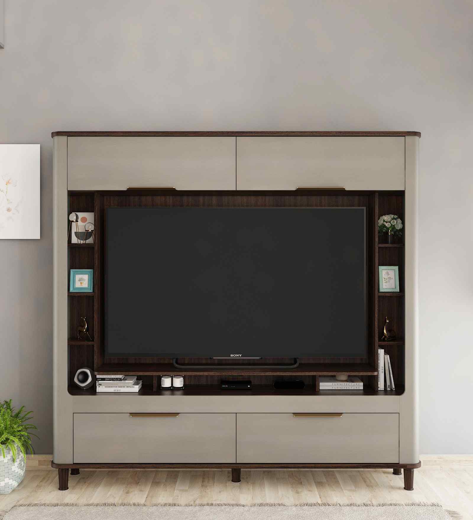 Starlet Tv Unit In Stone Grey Finish