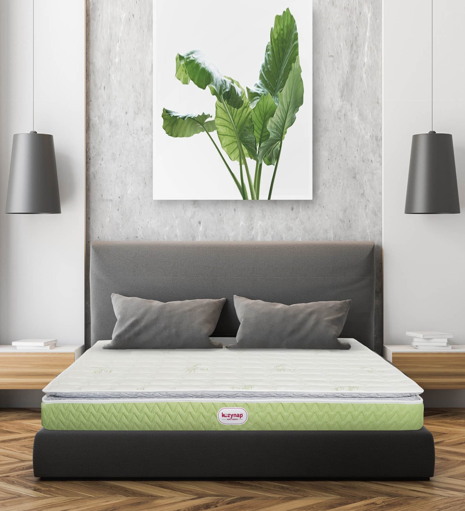 Buy Kozy Spine 6 inches Rebonded Foam & Latex King Size Mattress at 10