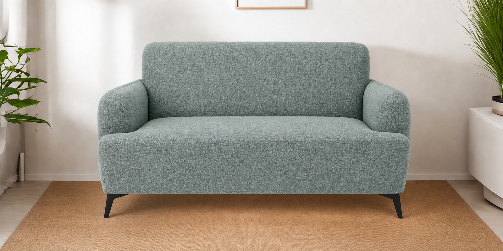 Kosmo Datsun 2 Seater Sofa In Sage Grey Colour