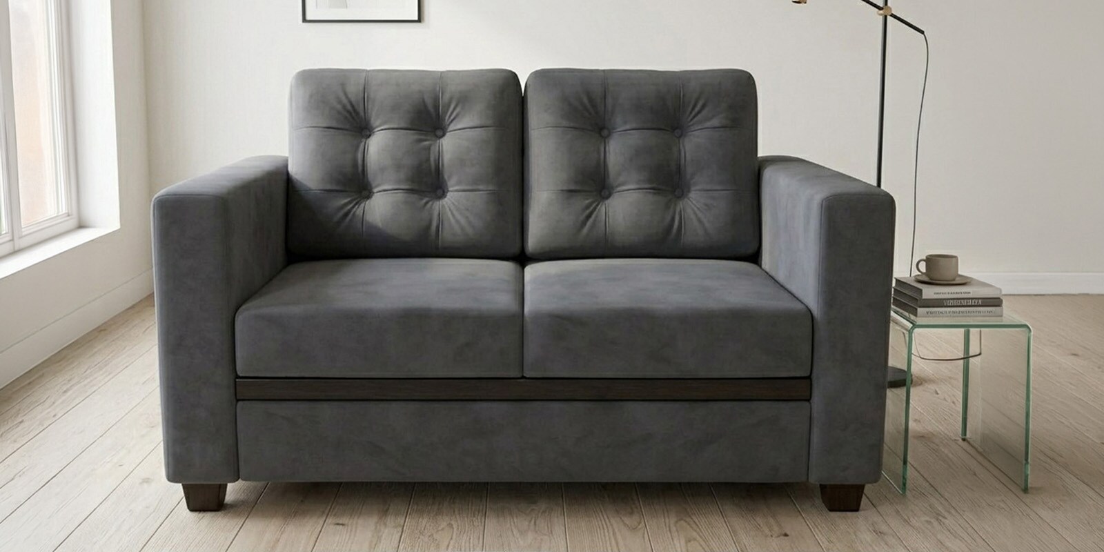 Kosmo Montessa 2 Seater Sofa In Grey Color