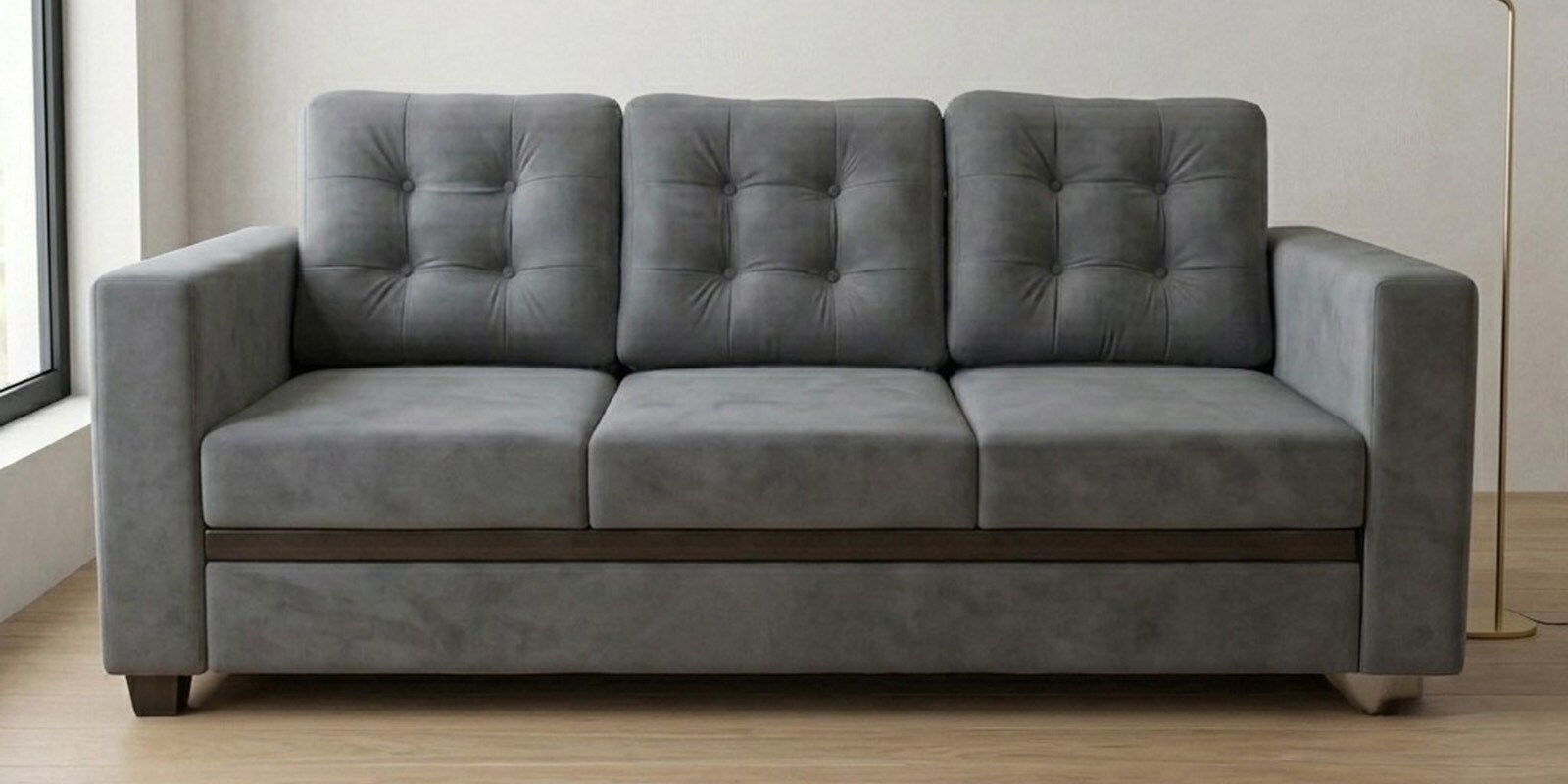 Kosmo Montessa 3 Seater Sofa In Grey Color