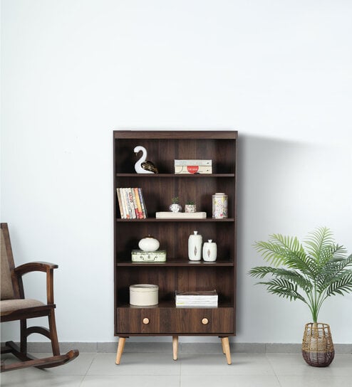 Koharu Book Shelf in Columbia Walnut Finish