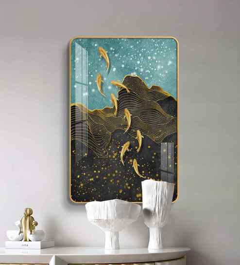 Koi Fish Mystic Flow MDF Wood Wall Art