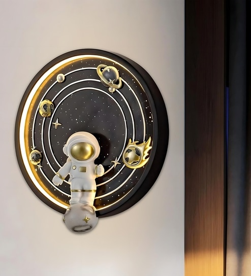 Kora Space Modern LED Wall Lamp | Decorative Wall Mount Light for Living Room, Bedroom & Bedside | 3 Light Modes (Warm/Natural/Cool White) | Home Decor | 1Year Warranty