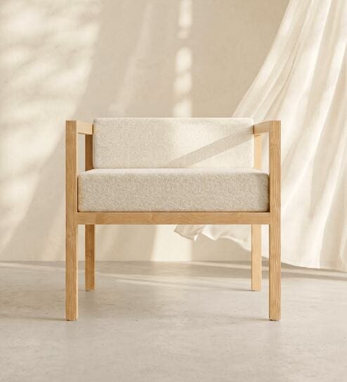 Kosho Single Seater Chair In White Color
