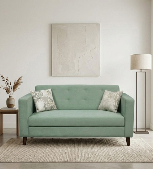 Kosmo  Carlos 2 Seater Sofa In Green Color