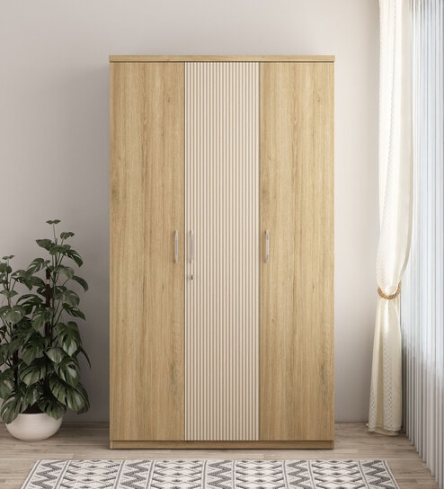 Kosmo Cleo 3 Door Wardrobe in Santana Oak Finish