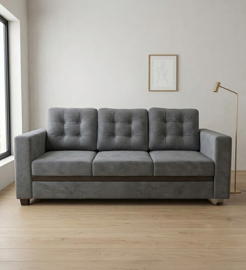 Kosmo Montessa 3 Seater Sofa In Grey Color