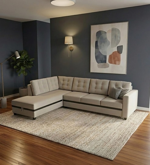 Kosmo Montessa RHS Sofa In Beige Color