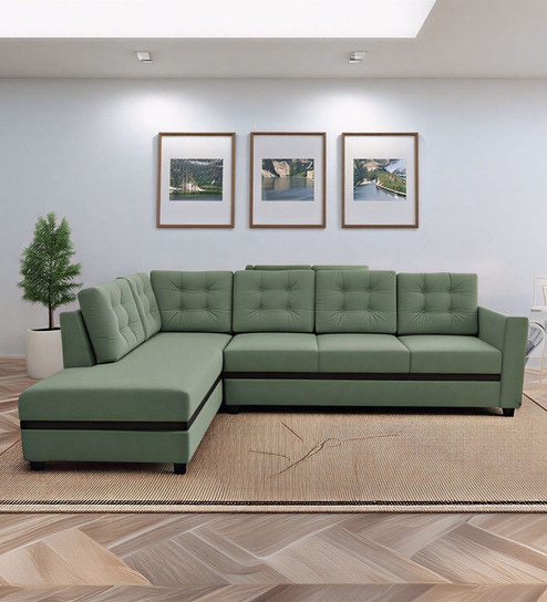 Kosmo Montessa RHS Sofa In Green Color