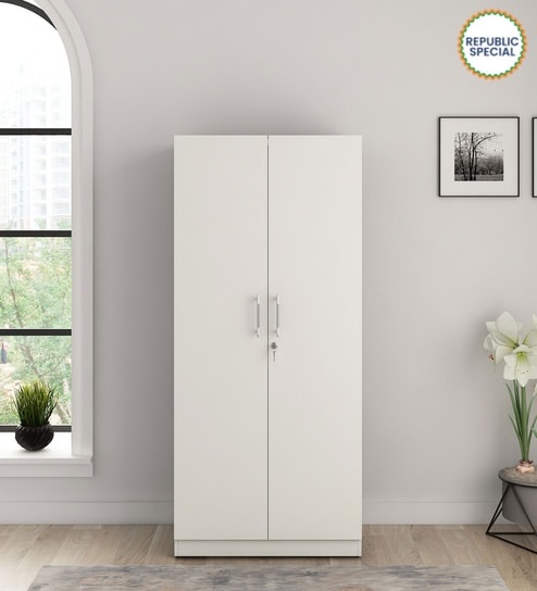 Kosmo Optima 2 Door Warbrobe In Kingston White Finish