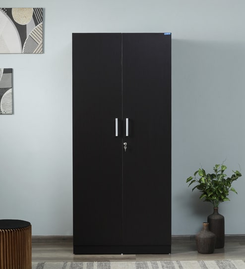 Kosmo Optima 2 Door Wardrobe In Natural Wenge Finish