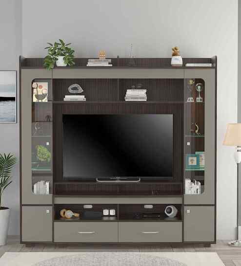 Arena Tv Unit In Lyon Walnut & Modern Ash Finish