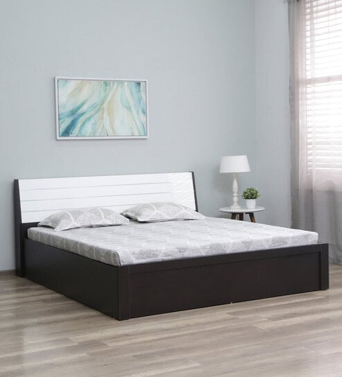 Kosmo Viva King Size Bed Wenge Finish with Hydraulic Storage