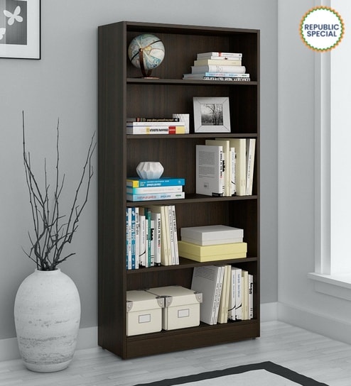 Kosmo Willam Bookshelf In Wenge Finish with 5 Tier