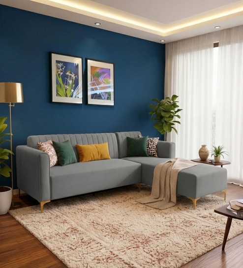 Kosmo Zenith LHS Sofa In Grey Color
